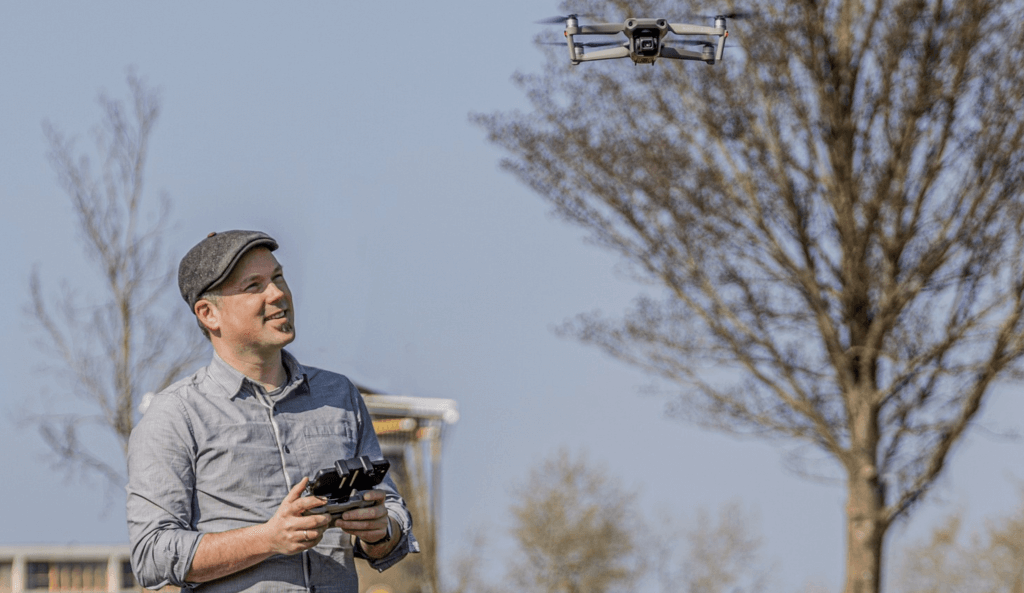 Drone opnames door Klaas van de Ketterij Dronepiloot bij Origin Marketing